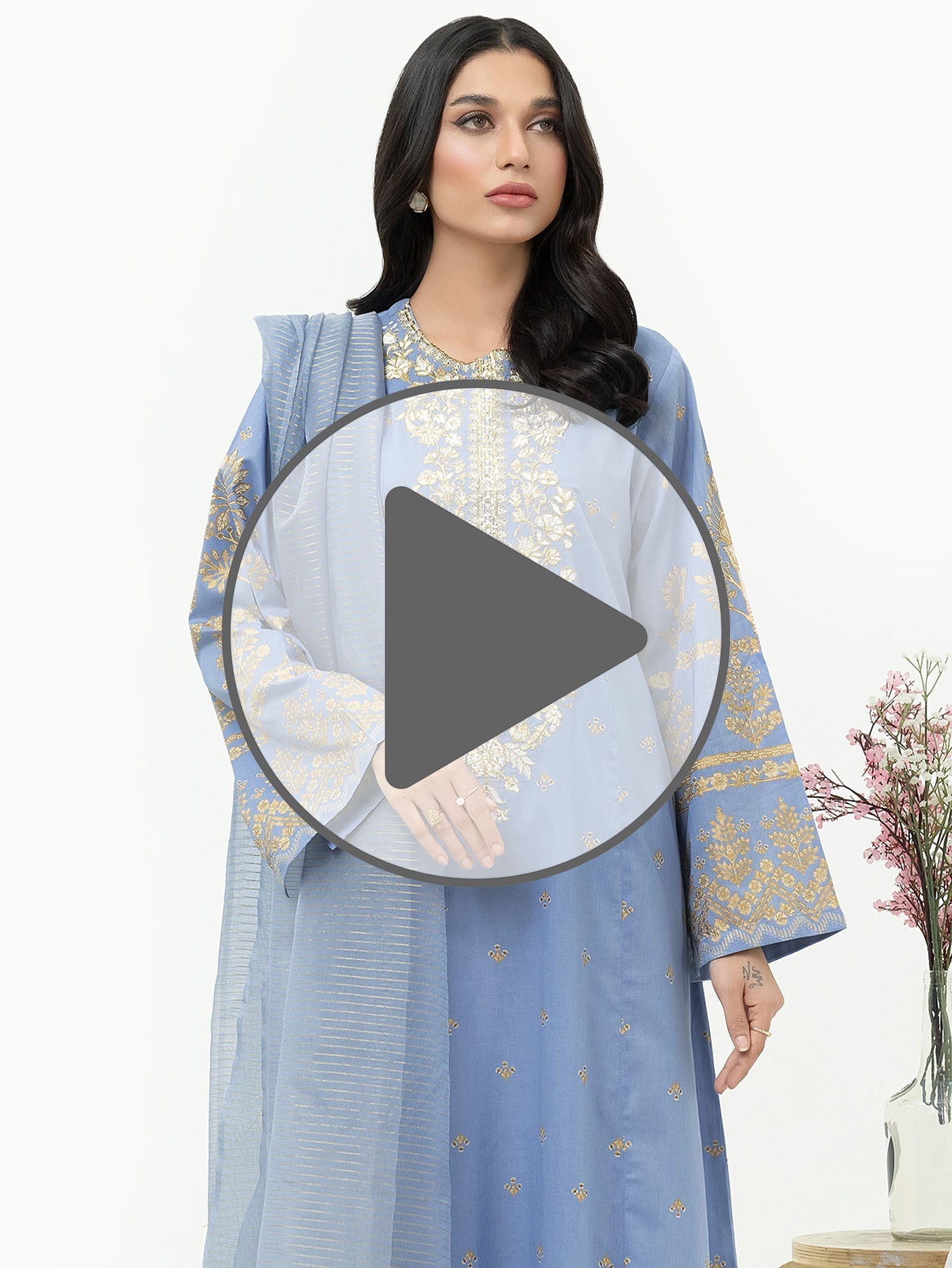 2 Piece Lawn Suit-Embroidered (Pret)