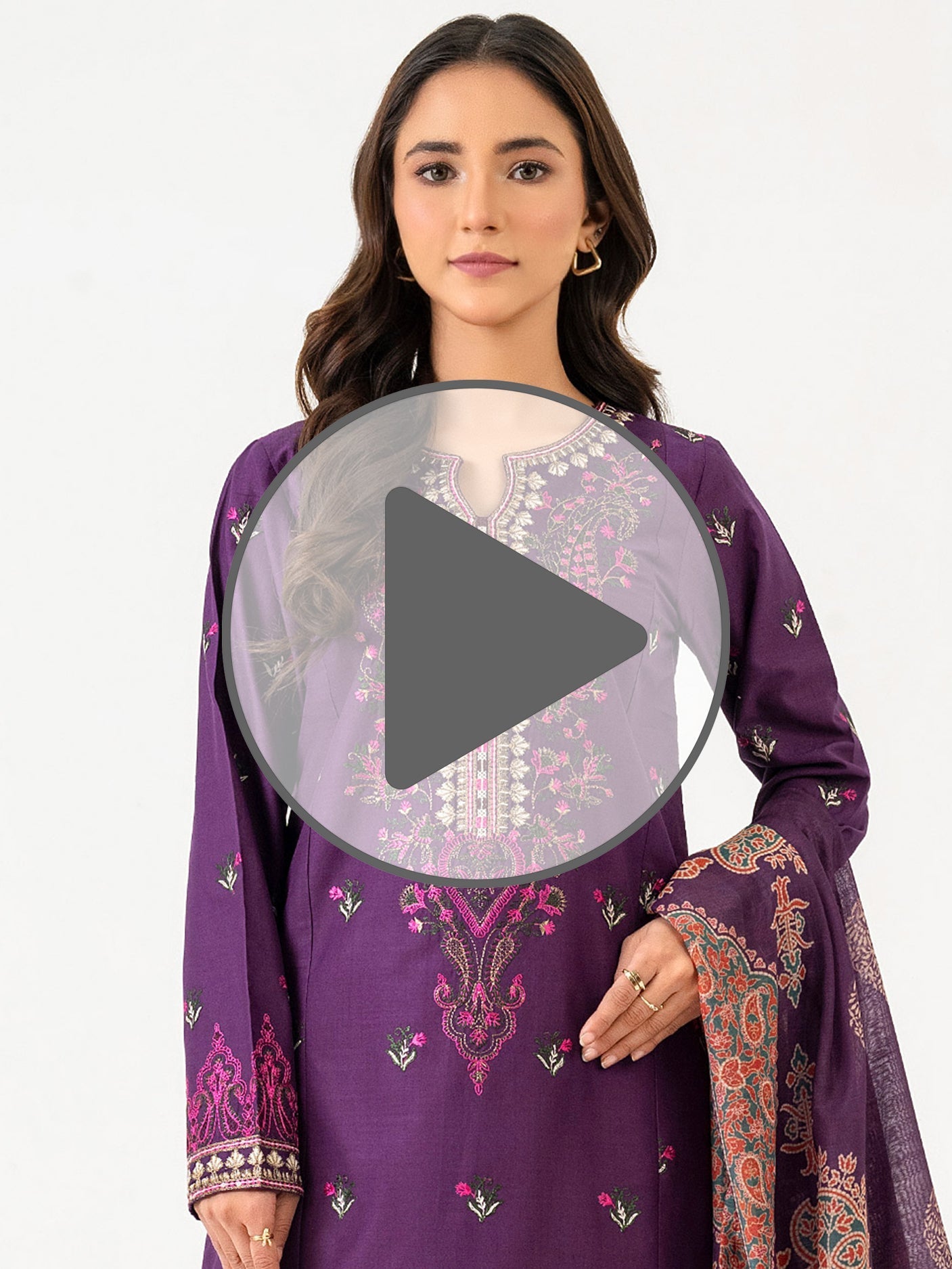 3 Piece Lawn Suit-Embroidered (Pret)