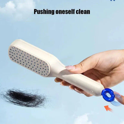 Self-Cleaning Anti-Static Massage Comb