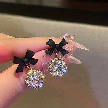 Women's Fashionable Bow & Dangle Earrings