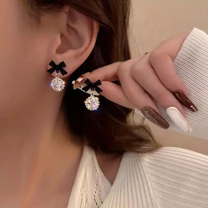 Women's Fashionable Bow & Dangle Earrings