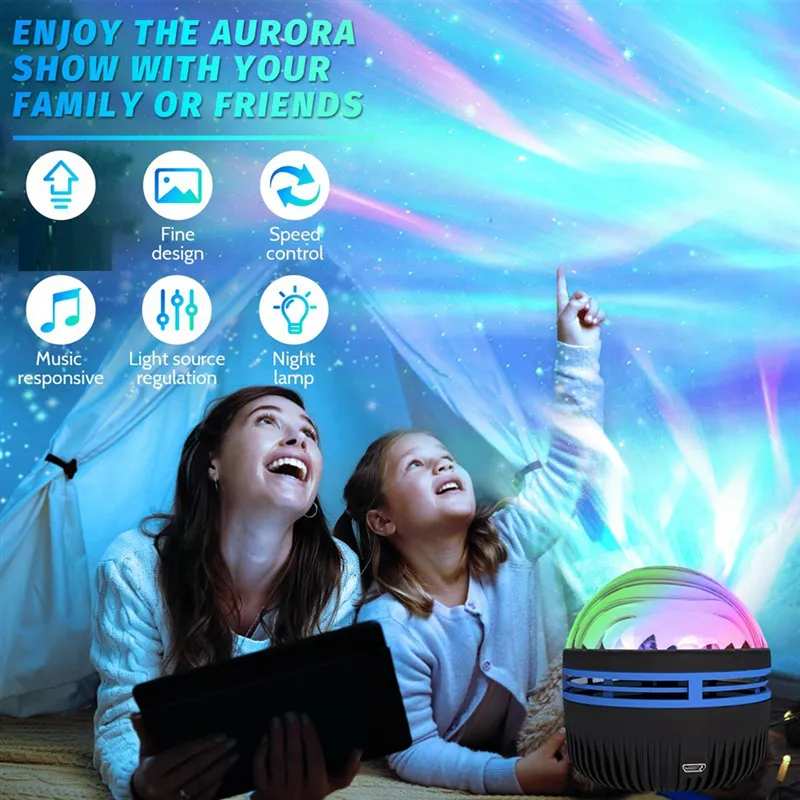 Northern Lights Galaxy Aurora Wave Projector