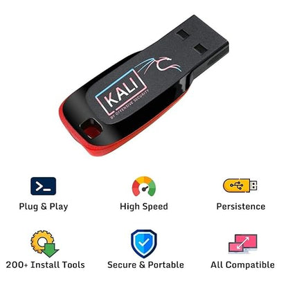Kali Linux Bootable Ethical Hacking Pendrive (Persistent) – 200+ Preinstalled Tools with Free Ethical Hacking Course