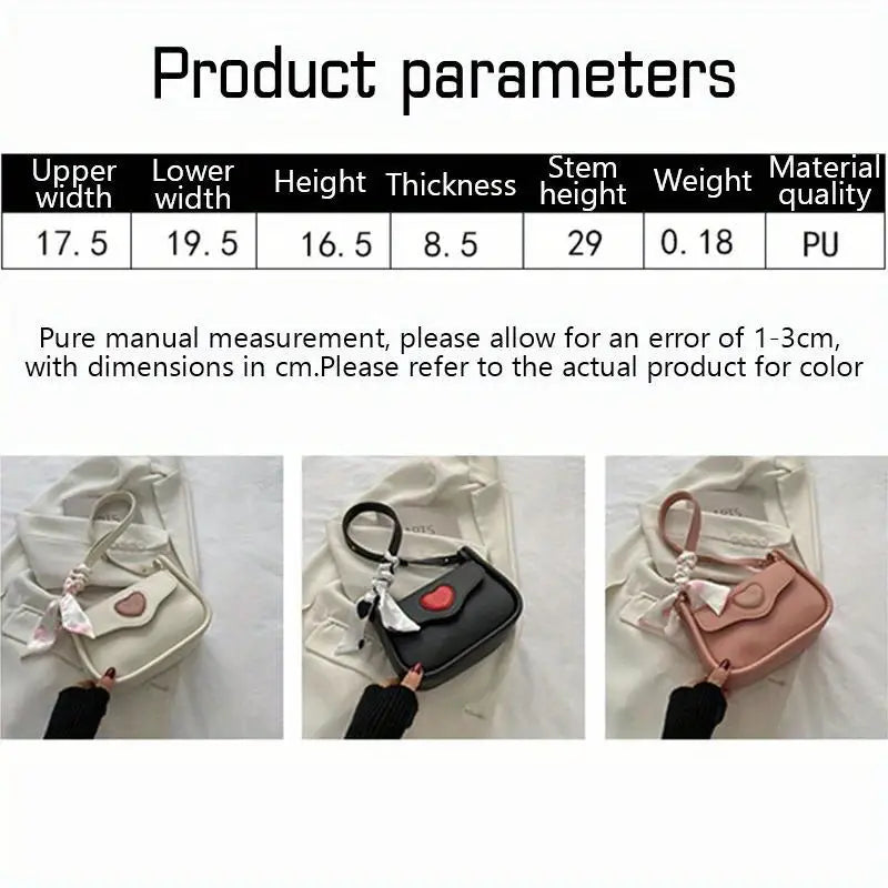 Influencer Student Bow Large Bag 2024 New Fashionable Versatile Women's Crossbody Shoulder Bag