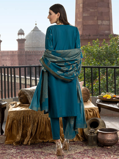 3 Piece Lawn Suit-Embroidered (Pret)