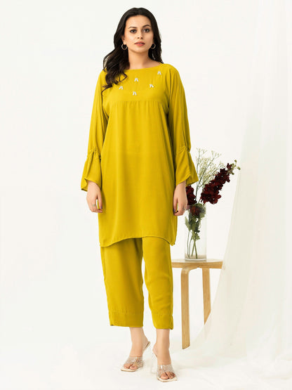 2 Piece Grip Suit-Dyed & Embellished (Pret)