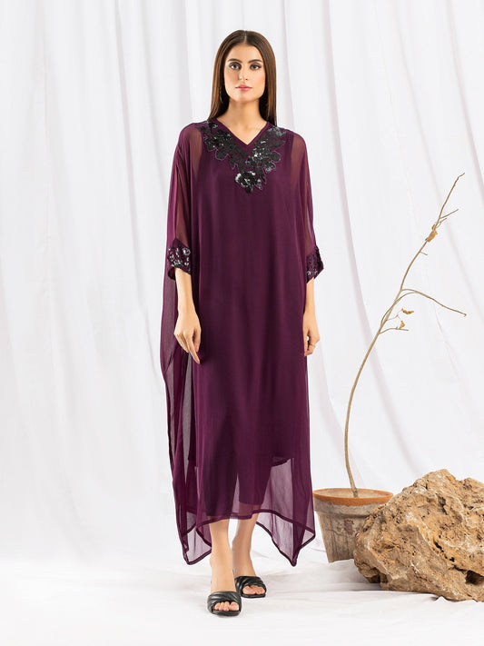 Chiffon Kaftan-Embellished (Pret)