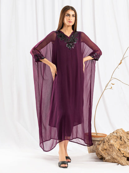 Chiffon Kaftan-Embellished (Pret)