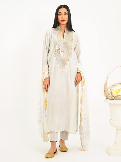 3 Piece Missouri Suit-Embroidered (Pret)