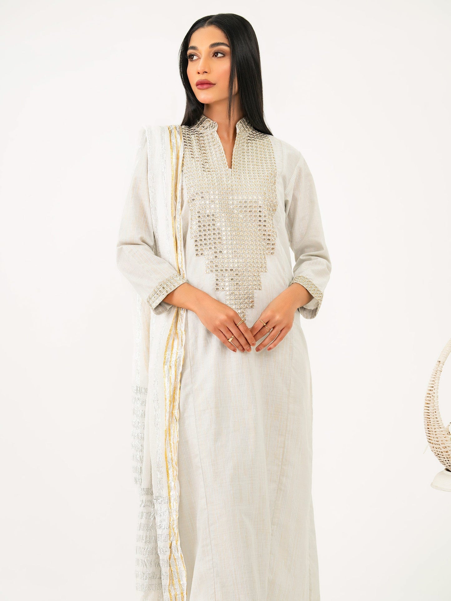 3 Piece Missouri Suit-Embroidered (Pret)