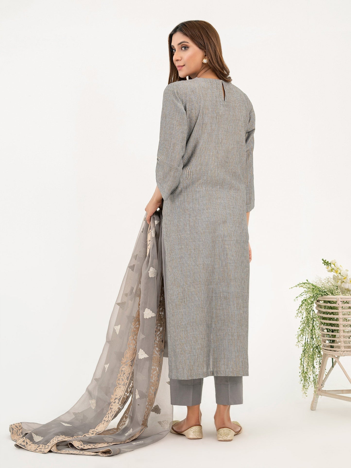 3 Piece Missouri Suit-Embroidered (Pret)