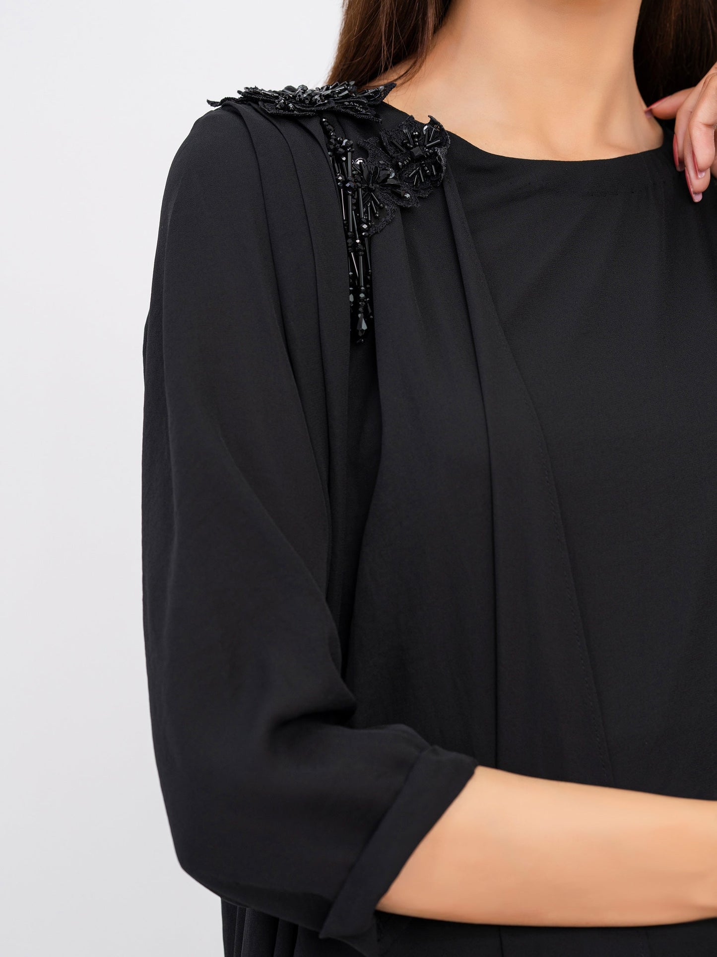 2 Piece Georgette Suit-Embellished(Pret)