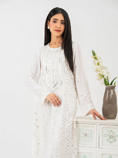 Georgette Shirt-Embroidered (Pret)