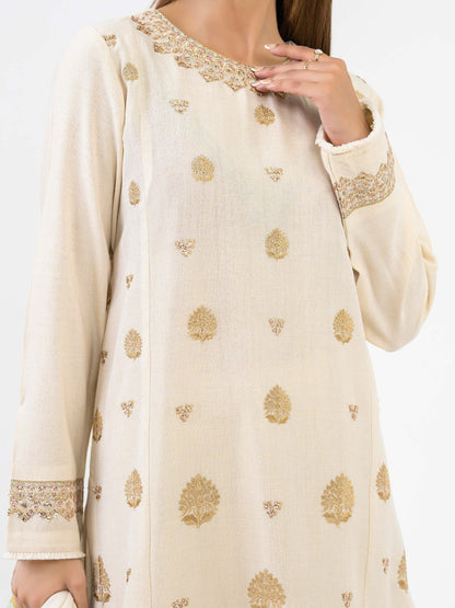 2 Piece Zari Suit-Embroidered (Pret)
