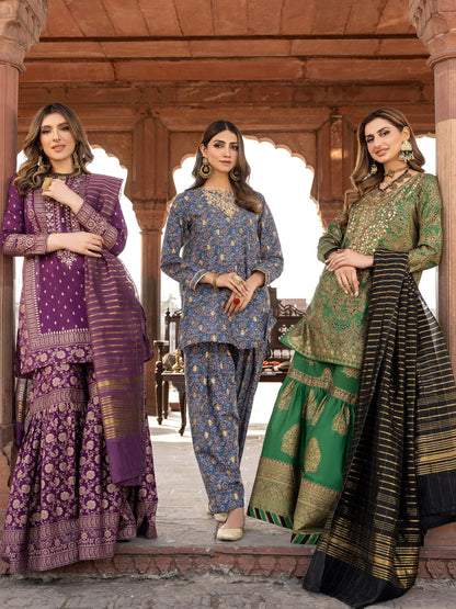 3 Piece Lawn Suit-Embellished (Pret)