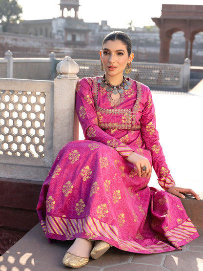 Cambric Pishwas-Embroidered (Pret)