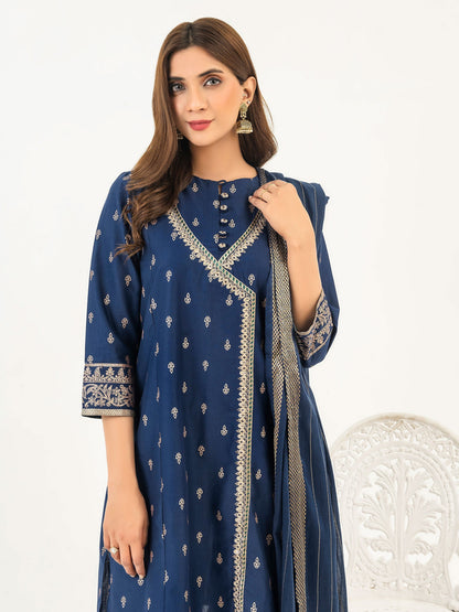 3 Piece Lawn Suit-Embroidered (Pret)