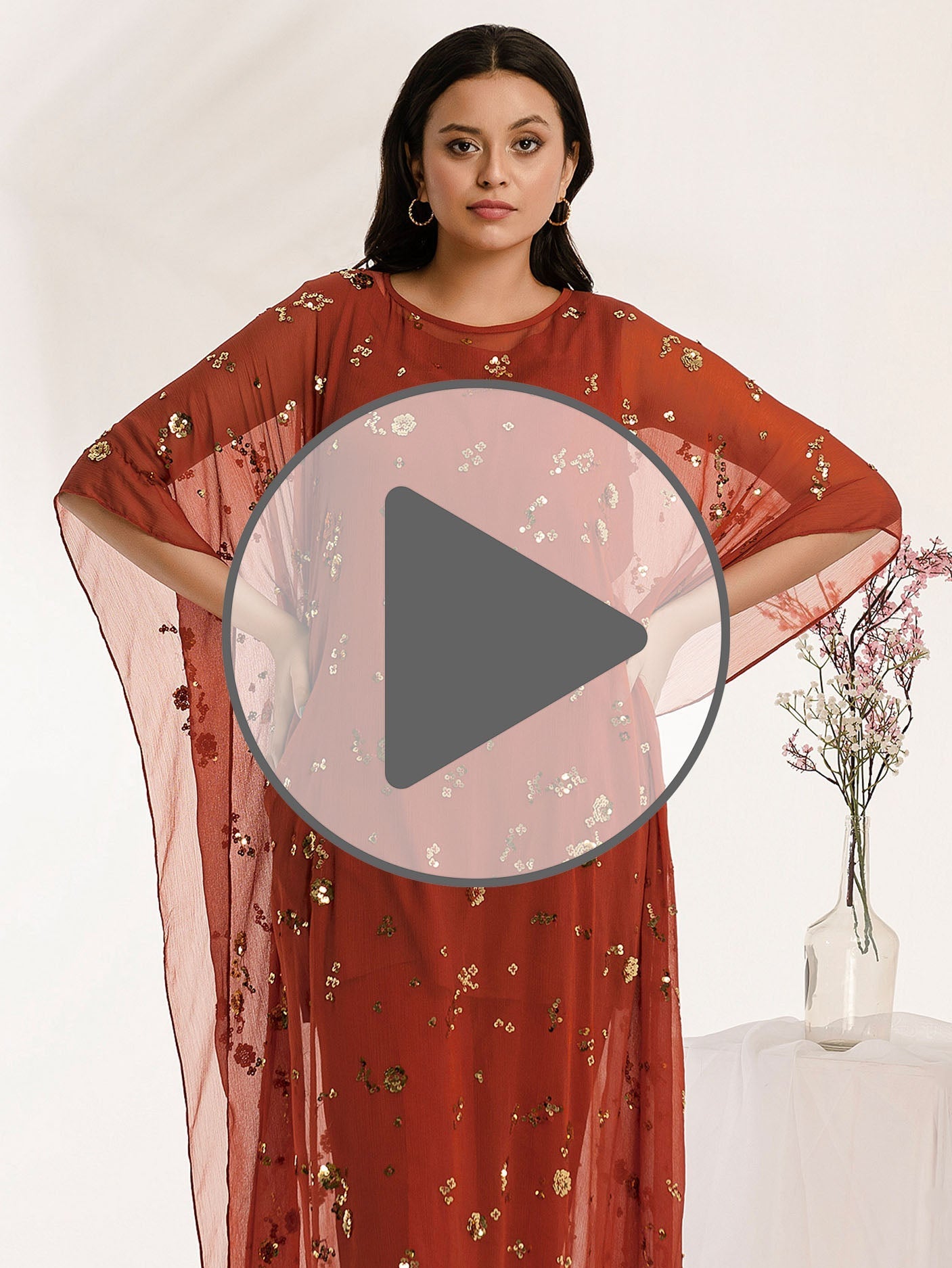 2 Piece Chiffon Suit-Embroidered (Pret)