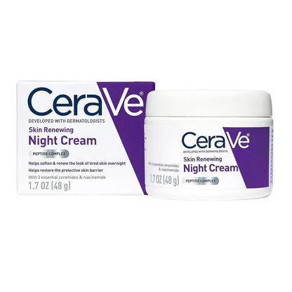 CeraVe 4-in-1 Skincare Kit: Night Cream, Sunblock, Cleanser & Serum