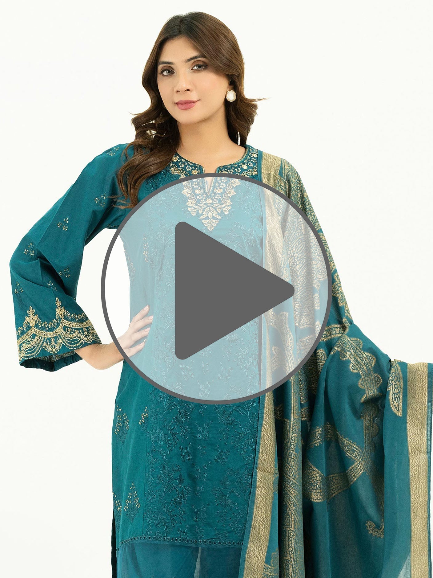 3 Piece Lawn Suit-Embroidered (Pret)