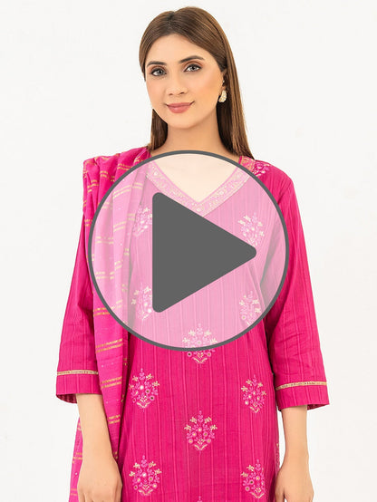 3 Piece Lawn Suit-Embroidered(Pret)