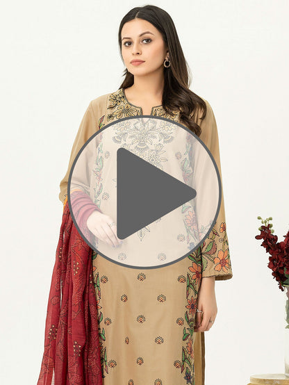3 Piece Lawn Suit-Embroidered (Pret)