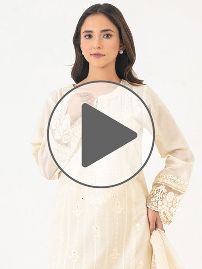 3 Piece Lawn Suit-Embroidered (Pret)