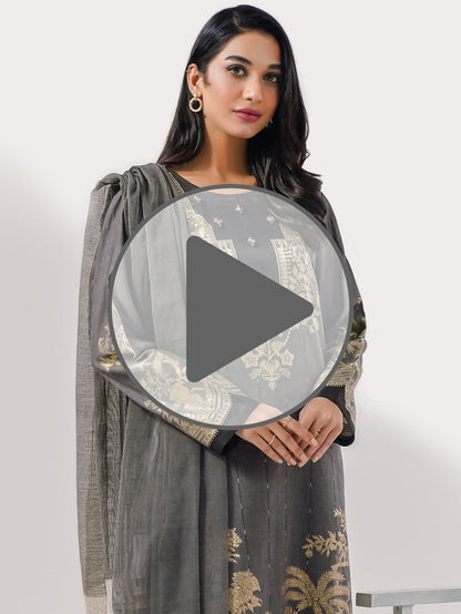 3 Piece Jacquard Suit-Dyed(Pret)