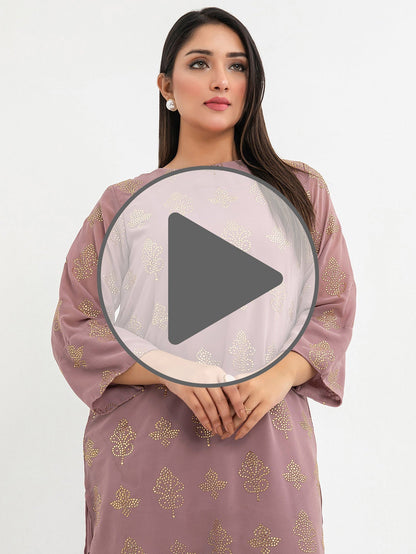 2 Piece Chiffon Suit-Embroidered (Pret)