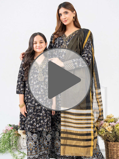 3 Piece Lawn Suit-Embroidered (Pret)