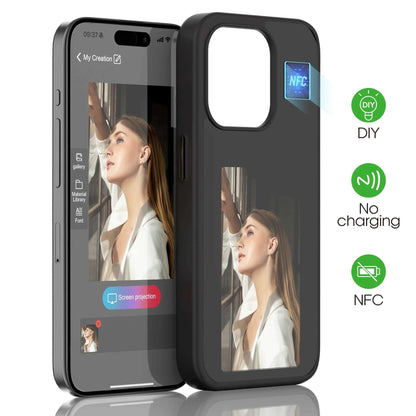 E-ink NFC Smart Screen phone case shockproof shell