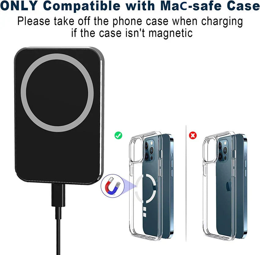 Magnetic Wireless Car Charger for MagSafe 40W