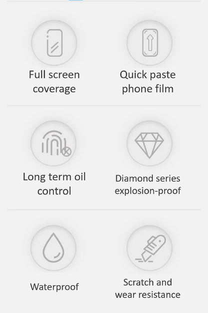 Apple iPhone Screen Protector16 15 Pro Max 14 Plus 13 12 11 XR XS  Tempering Glass With Install Kit