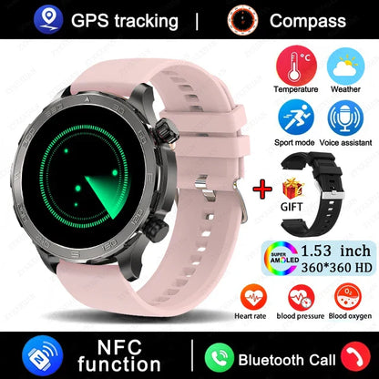 Huawei AMOLED HD Large Screen Heart Rate NFC IP68 Waterproof GPS Sports Smart Watch