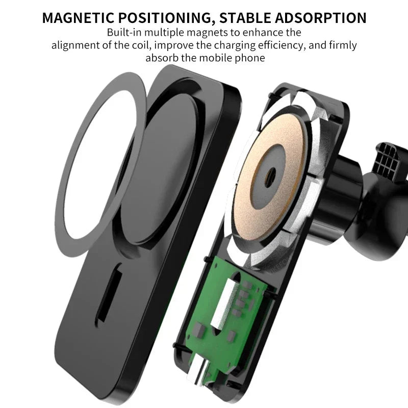 Magnetic Wireless Car Charger for MagSafe 40W